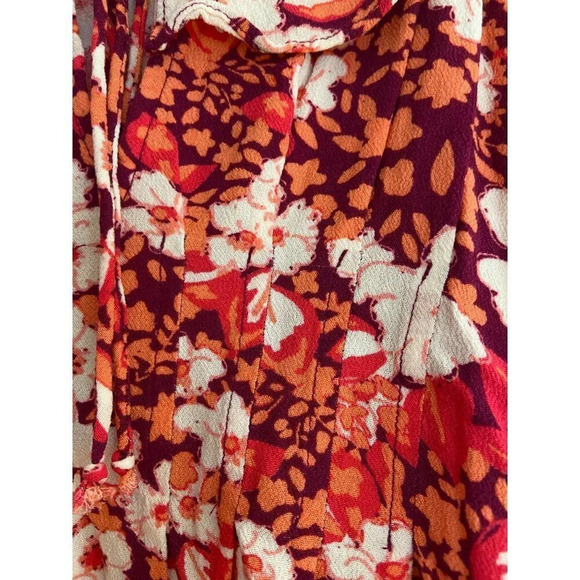 Free People Sweet Memories XS Blouse Floral Boho Feminine - Picture 6 of 15
